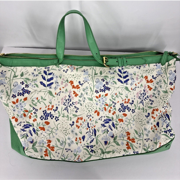PENCIL & PAPER CO X NEELY & CHLOE Floral Tote Bag Cottagecore Travel Weekender - Picture 2 of 10
